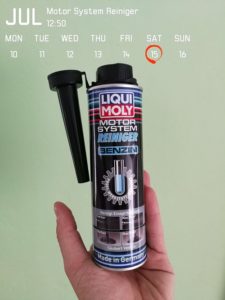 Produkttest Liqui Moly Motor System Reiniger Benzin Additiv für ein längeres Motorloeben